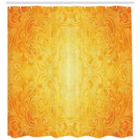 ABAKUHAUS Duschvorhang 175 x 220 cm orange