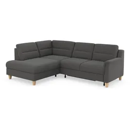 sit&more Ecksofa »Farö L-Form« inklusive Federkern, wahlweise mit Bettfunktion und Bettkasten