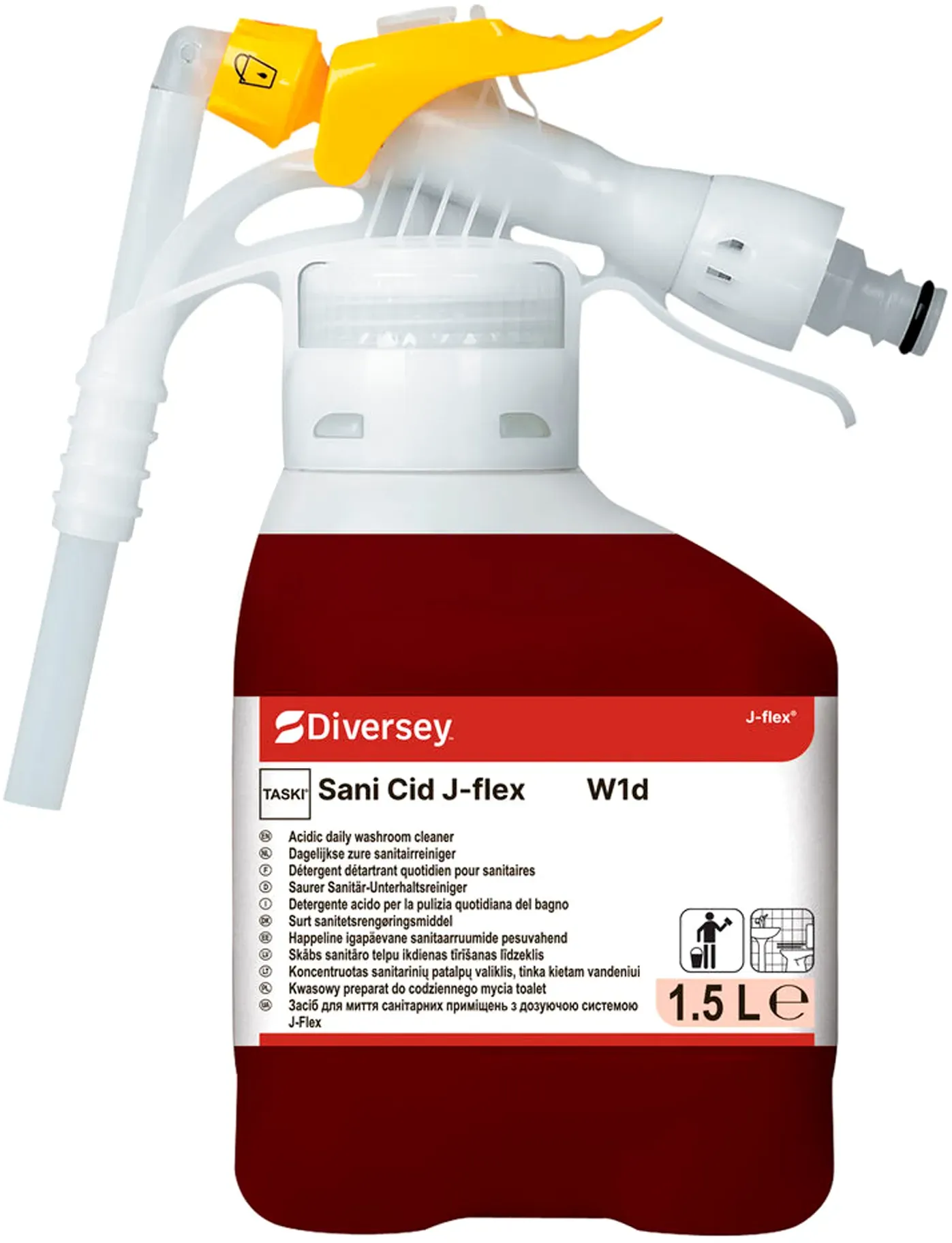 TASKI Sani Cid J-Flex W1d Saurer Sanitär-Unterhaltsreiniger 1,5 Liter J-Flex
