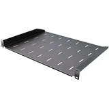 Stalflex 19 Zoll Fachboden 1HE - Server Rack für Netzwerkschrank und Serverschrank - Traglast 25 kg - Befestigung Hinten - Variable Tiefe - 19 Zoll Rack Zubehör