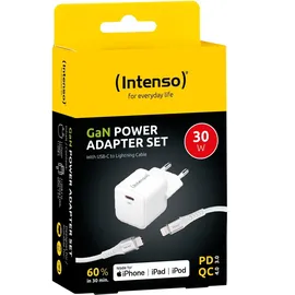 Intenso Power Adapter 30W USB-C mit Lightning-Kabel
