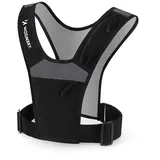 wozinsky Reflektierende Laufweste in Schwarz mit praktischen Taschen - OneSize