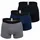 HOM Boxer Briefs, Multipack - Tonal Pack in Schwarz/Blau/Grau M