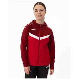 Jako Iconic Trainingsjacke mit Kapuze Damen 103 rot/weinrot 38