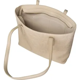 Valentino Pansy Shopper Polyurethan Ecru