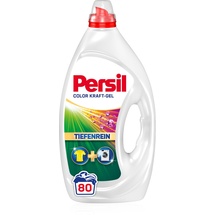 Persil Color Kraft-Gel (80 Waschladungen), Flüssigwaschmittel mit Tiefenrein Technologie, Colorwaschmittel für reine Wäsche und hygienische Frische für die Maschine, wirksam ab 20 °C