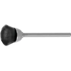 Lessmann Miniatur-Topfbürste Naturborsten (schwarz), Bürsten-⌀ 15 mm