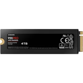 Samsung 990 PRO NVMe SSD 4 TB M.2 PCIe 4.0 3D-NAND TLC mit Kühlkörper