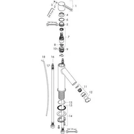 Hansgrohe Axor Starck Einhandmischer Brushed Gold Optic