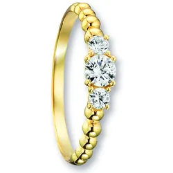 Goldring ONE ELEMENT "Zirkonia Ring aus 333 Gelbgold" Gr. 60, gold, Fingerringe, Damen, 60,mit Zirkonia, Gelbgold 333, Damen Gold Schmuck
