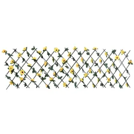 vidaXL Rankgitter mit Künstlichem Efeu Erweiterbar Gelb 180x60 cm - Gelb