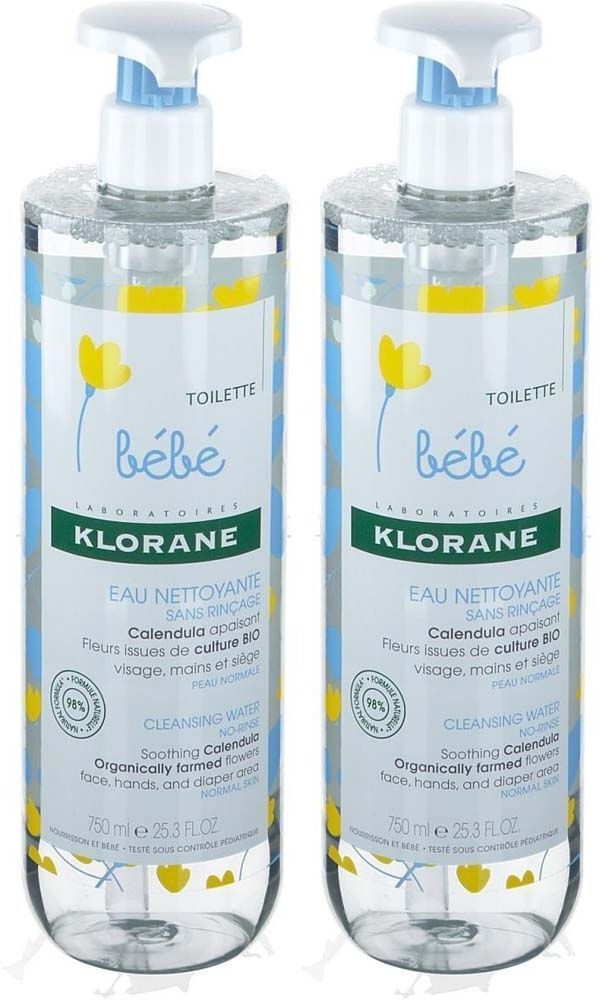 Klorane Bébé Toilette Ungespültes Reinigungswasser mit Calendula Bio