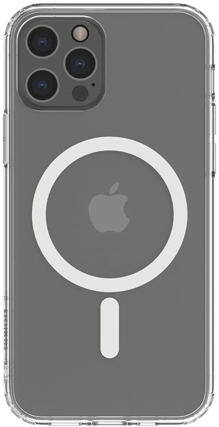 Belkin MagSafe-kompatible Hülle Für Das IPhone 12/12 Pro (mit Antimikrobieller Beschichtung, Integrierten Magneten Und Erhöhten Rändern Zum Schutz Der Kamera), MSA002BTCL