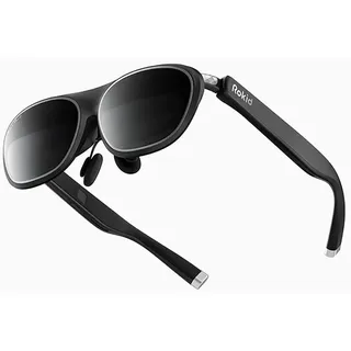 Rokid Max 2 AR-Brille Schwarz, 215-Zoll-Mikro-OLED-Display, myopiekorrigierbar (0-600D), 120Hz, 50° Sichtfeld und 600nits Leuchtdichte, kompatibel mit Android und PC/ROG/Steam