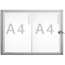 Maul Schaukasten Extraslim grau 2x DIN A4 49,0 x 2,7 x 35,0 cm, 1 St.