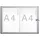 Maul Schaukasten Extraslim grau 2x DIN A4 49,0 x 2,7 x 35,0 cm, 1 St.