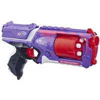 Nerf Elite Strongarm lilafarbener Blaster – Rotationstrommel, Schnellfeuer, 6 Nerf Elite Darts – für Kinder, Teenager, Erwachsene