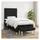 vidaXL Boxspringbett 100 x 200 cm Schwarz