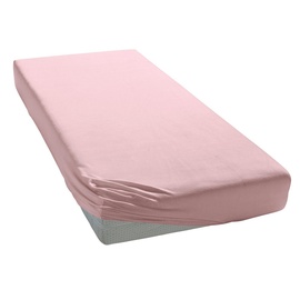 Elegante Spannbettlaken Softes Mako-Jersey 120 x 200 - 130 x 220 cm rosé