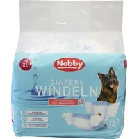 Nobby Hundewindel Hündinnen 12 Stück Weiß XL