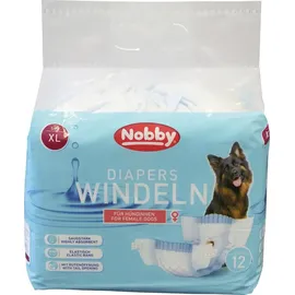 Nobby Hundewindel Hündinnen 12 Stück Weiß XL