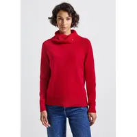 STREET ONE Pullover mit Stehkragen - Rot