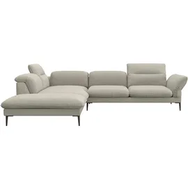 flexlux Eckcouch Polyester 2-Sitzer Beige