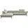 flexlux Eckcouch Polyester 2-Sitzer Beige