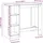 vidaXL Bartisch mit Regal 124 x 46 x 103,5 cm Braun