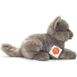 Teddy-Hermann Teddy Hermann Kartäuser Katze liegend 20 cm Beige