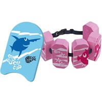 Beco Sealife Schwimmbrett mit Schwimmgürtel blau/pink Wassersport Kinder Aqua