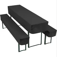 nyvi Biertischhussen Set NYVIGala - 3-teiliges Hussen-Set für Bierzeltgarnitur - Tischhusse 50x220 cm Biertische & 2 Bierbankhussen für 220x25 cm Sitzbänke - 2x 25x220 cm