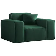 Fun Möbel Sessel Designersessel CELES PREMIUM in Stoff Opera Velvet grün