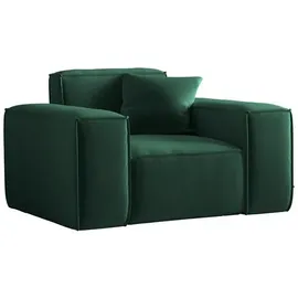 Fun Möbel Sessel Designersessel CELES PREMIUM in Stoff Opera Velvet grün