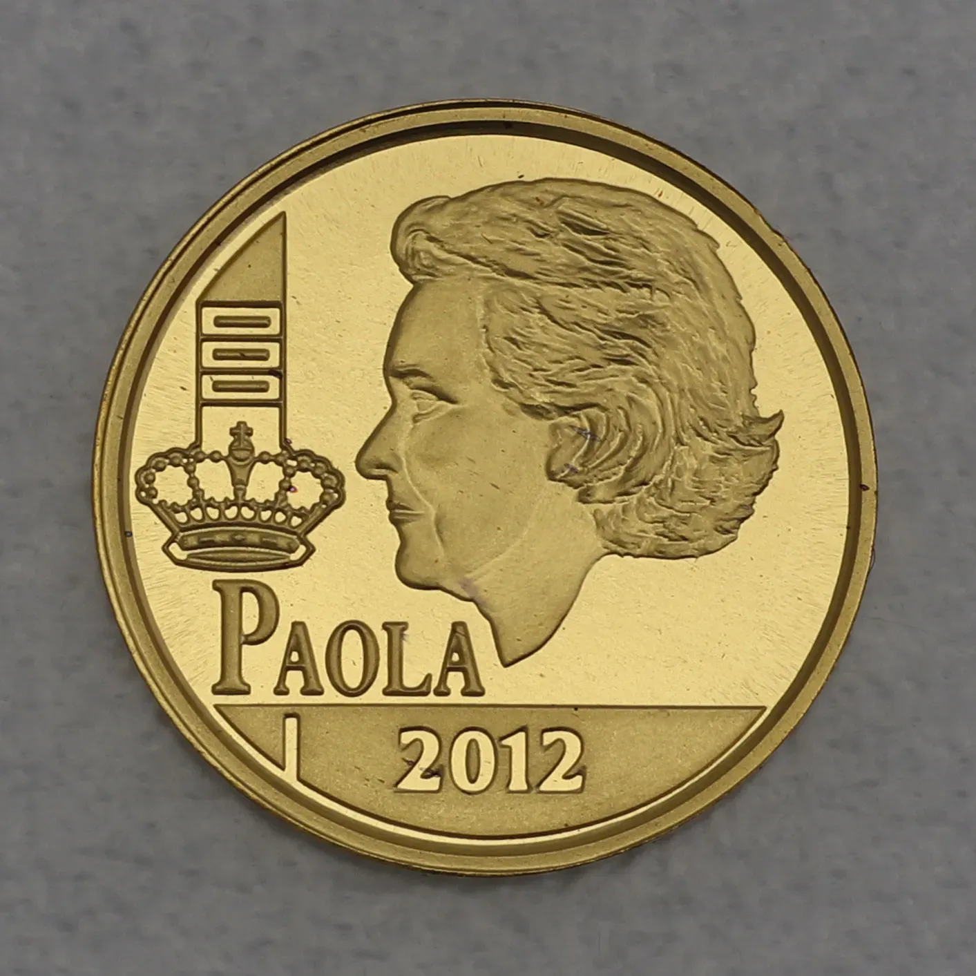 Goldmünze 12 1/2 Euro Paola 2012 (Belgien)