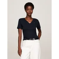 Tommy Hilfiger Slim Cody Kurzarm-T-Shirt Mit V-ausschnitt Nos Desert