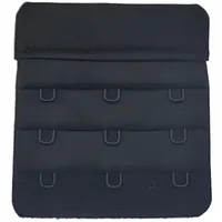 BH Verlängerung 3 reihig 57mm schwarz elastisch BH Erweiterung Verlängerer Damen Unterwäsche Komfort Kleidung Zubehör
