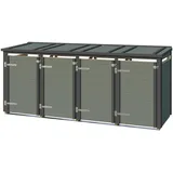 Weka Mülltonnenbox Killarney 300 x 92 x 127 cm grau/grün