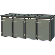 Weka Mülltonnenbox Killarney 300 x 92 x 127 cm grau/grün