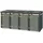 Weka Mülltonnenbox Killarney 300 x 92 x 127 cm grau/grün