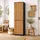 home collective Kleiderschrank 50 x 40 x 180 cm Anthrazit-Eiche