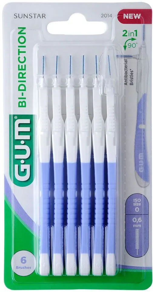 Gum® Bi-Direction Interdentalbürsten 0,9 mm hellblau