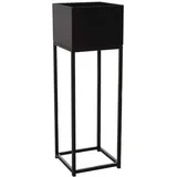 VIVANNO Blumentopf auf Ständer mit Beinen Füßen Elevate Square 79 cm, Schwarz