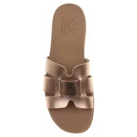 SKECHERS Damen Desert Kiss Low Peak Look Schiebe-Sandalen, Gold, 40 EU