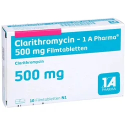 CLARITHROMYCIN-1A Ph.500mg Filmtabletten 10 St