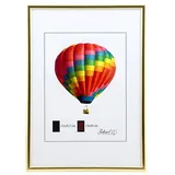 Ideal Trend NLS Kunststoff Bilderrahmen Wanddeko Collage Poster Fotorahmen Bildträger Lifestyle: Farbe: Gold | Format: 21x29,7 (DIN A4)