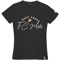 FC-Moto FCM-Sign-T Damen T-Shirt, schwarz, Größe S