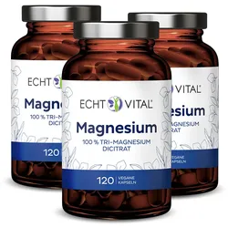 Echt Vital Magnesium - 3 Gläser 3x120 St