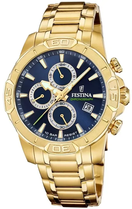 Festina Herrenuhr Festina Timeless gold - edelstahl Herrenuhren   