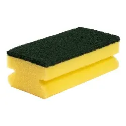 Spontex Astree 21 Scheuerschwamm, grün-gelb Astree21 , 1 Karton = 6 Packungen à 10 Schwämme